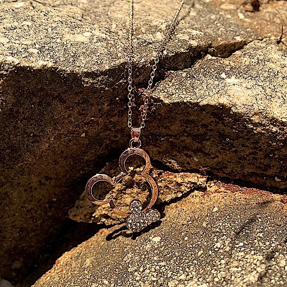Rose Gold Plated Mickey Mouse Necklace - NWOT - Picture 2 of 9